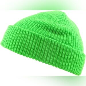 Neon green Mens fisherman’s beanie